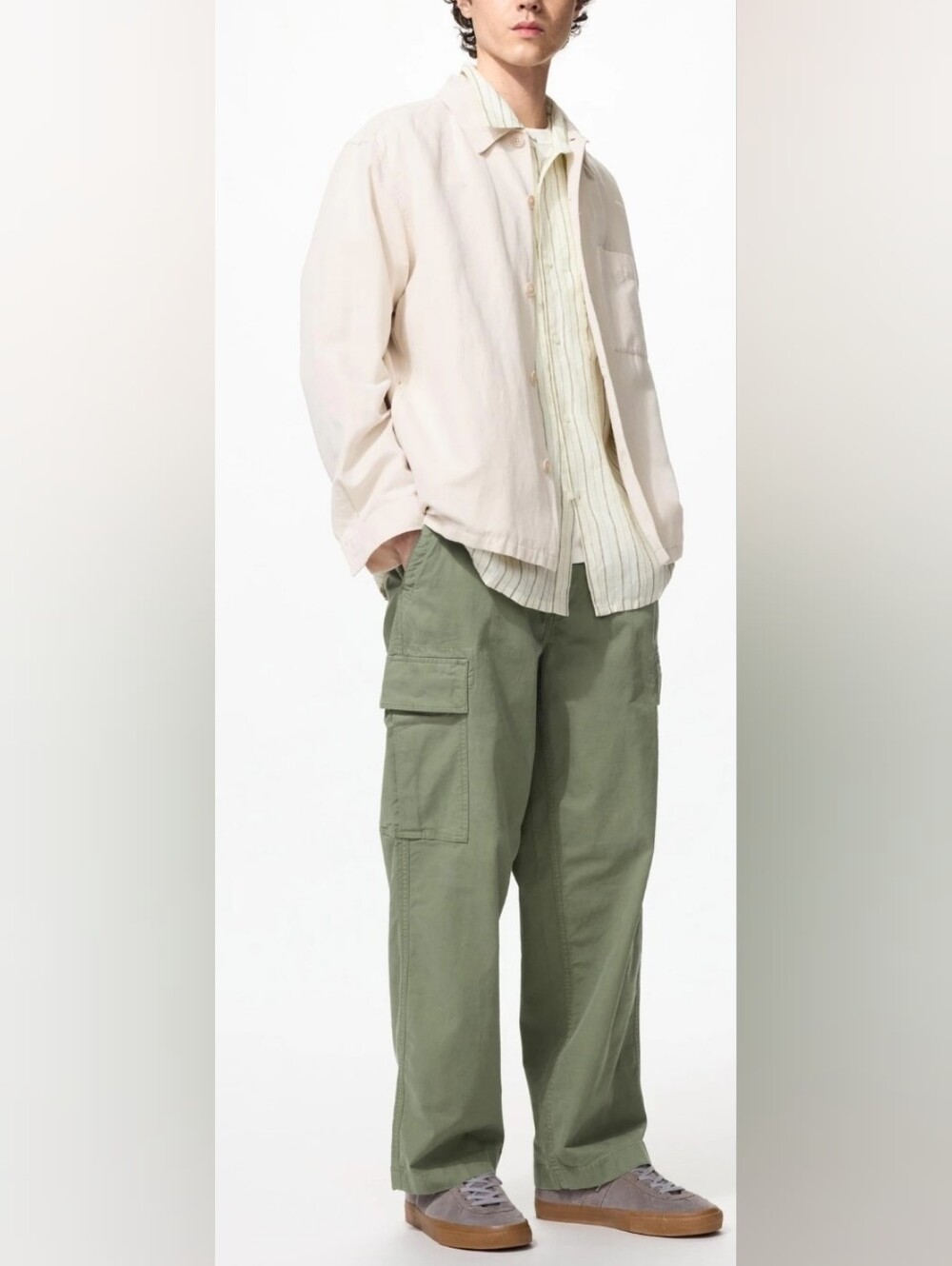 Men's Olive Cargo Pants XL Waist 40-42